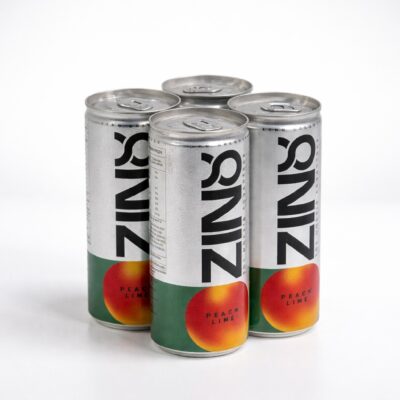 ZIN8 Sparkling Peach & Lemon Refresher -  (4 Cans)